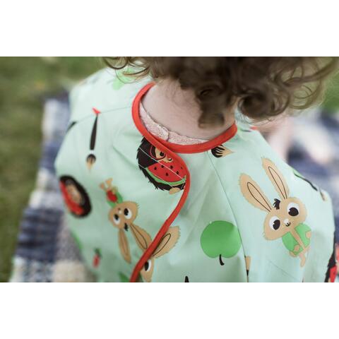 TIDY TOT Baveta lunga cu buzunar - Animalute din padure