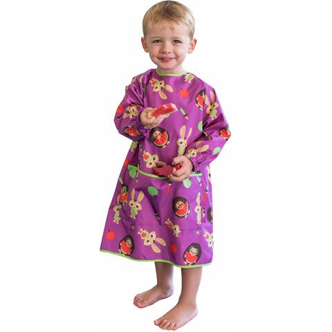 TIDY TOT Baveta lunga cu buzunar - Animalute vesele