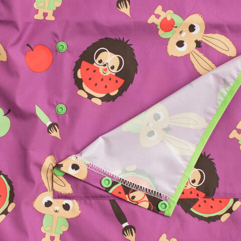 TIDY TOT Baveta lunga cu buzunar - Animalute vesele