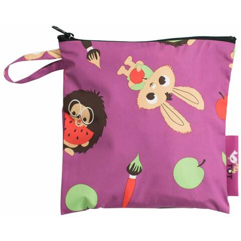 TIDY TOT Baveta lunga cu buzunar - Animalute vesele