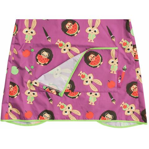 TIDY TOT Baveta lunga cu buzunar - Animalute vesele