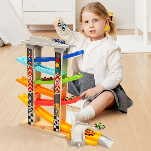 Topbright Mega rampa cu masinute de curse