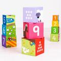 BIGJIGS Toys Cuburi de stivuit - Ferma