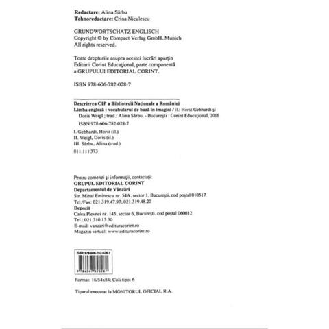 Corint Vocabularul de baza in imagini - Limba engleza