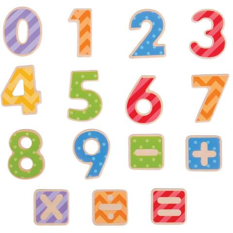 BIGJIGS Toys Set numere magnetice