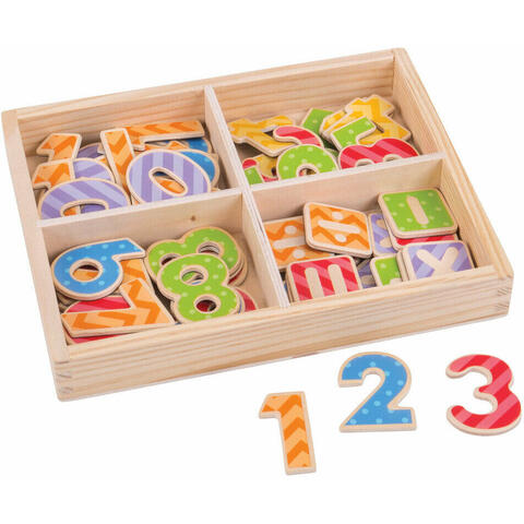 BIGJIGS Toys Set numere magnetice