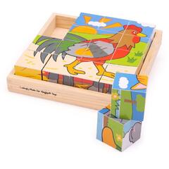 Puzzle cubic - Animalute de la ferma