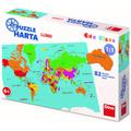 Dino Puzzle geografic - Harta Lumii (82 piese)