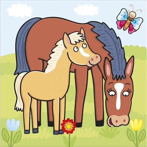 Dino Baby puzzle - Animalute jucause (3,4 si 5 piese)