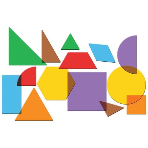 Learning Resources Forme geometrice transparente (408 piese)