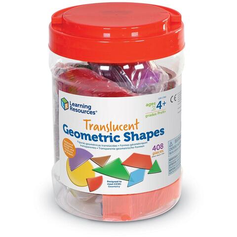 Learning Resources Forme geometrice transparente (408 piese)