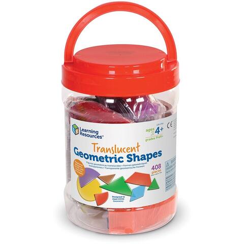 Learning Resources Forme geometrice transparente (408 piese)