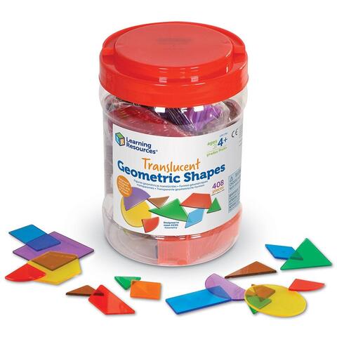 Learning Resources Forme geometrice transparente (408 piese)