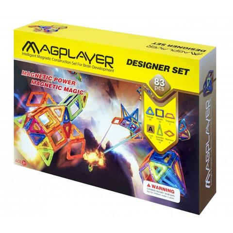 MAGPLAYER Set de constructie magnetic - 83 piese-RESIGILAT