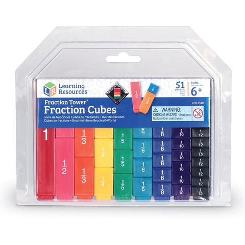 Learning Resources Fraction Tower® - Cuburi cu fractii