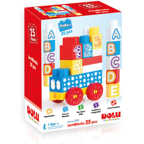 DOLU Cuburi de construit din plastic - 25 piese
