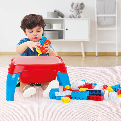 DOLU Masuta de activitati cu 30 cuburi de construit