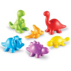Set pentru sortat si numarat - Dinozauri jucausi (72 piese)