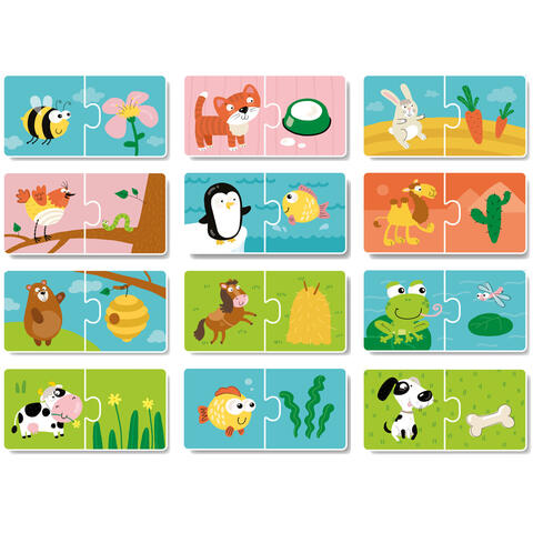 Dodo Duo Puzzle - Hrana animalelor (2 piese)