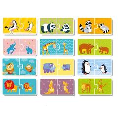 Duo Puzzle - Mama si puiul (2 piese)