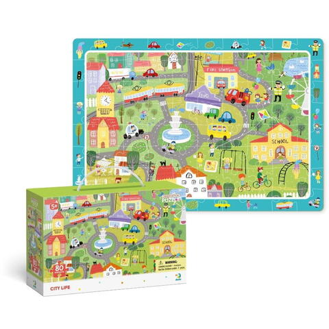 Dodo Puzzle - Orasul (80 piese)