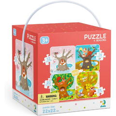Puzzle 4 in 1 - Anotimpurile (12, 16, 20, 24 piese)