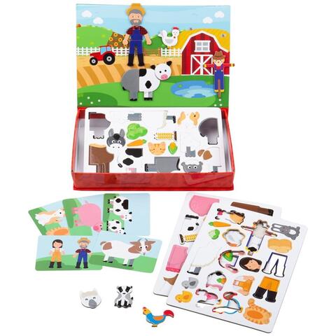 BIGJIGS Toys Joc magnetic - Distractie in livada