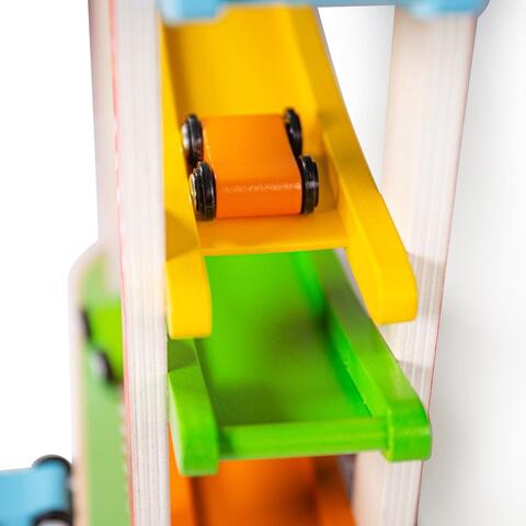 BIGJIGS Toys Rampa etajata - Cursa masinutelor