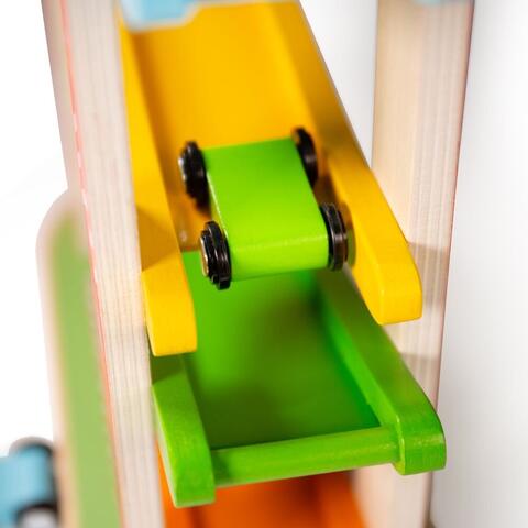 BIGJIGS Toys Rampa etajata - Cursa masinutelor