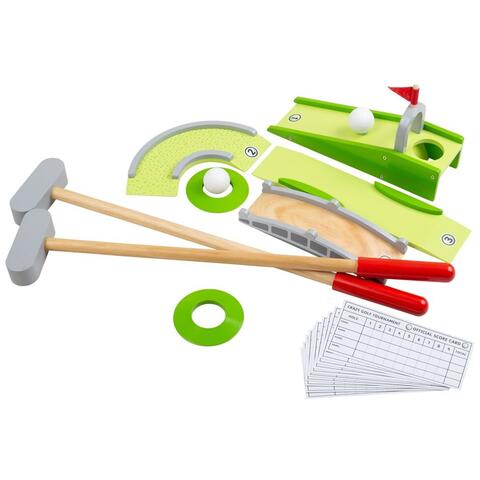 BIGJIGS Toys Joc Mini-Golf din lemn