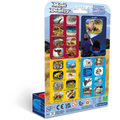 Brainstorm Proiector tip lanterna - Animale periculoase