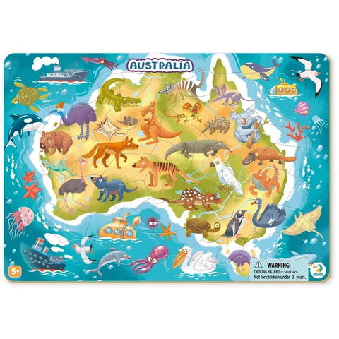 Dodo Puzzle cu rama - Australia (53 piese)