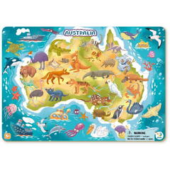 Puzzle cu rama - Australia (53 piese)