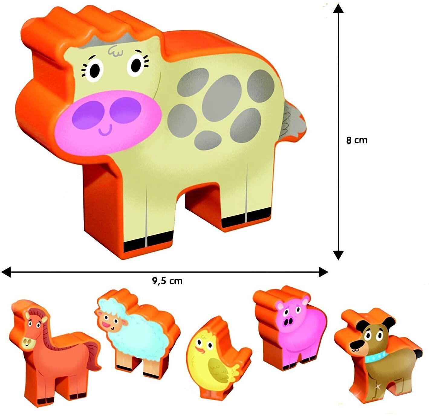Puzzle de podea - Distractie la ferma (12 piese) [2]