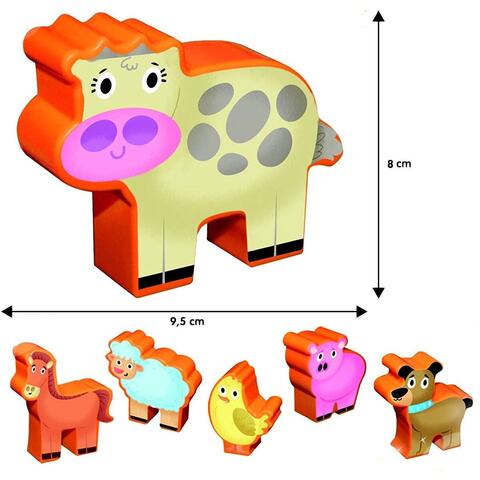 LISCIANI Puzzle de podea - Distractie la ferma (12 piese)