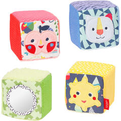 Set 4 cuburi - Prietenii culorilor