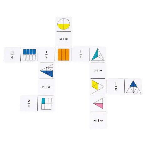 Learning Resources Joc domino - Curcubeul fractiilor