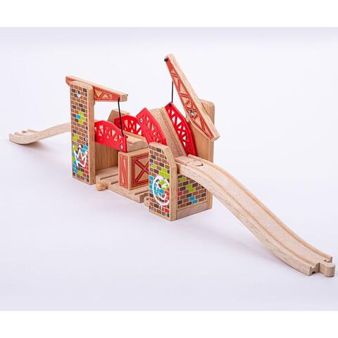 BIGJIGS Toys Pod mobil din lemn - Graffiti