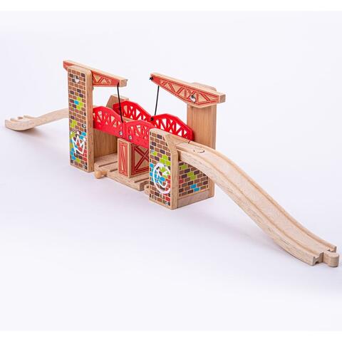 BIGJIGS Toys Pod mobil din lemn - Graffiti