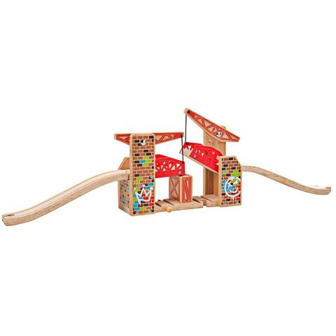 BIGJIGS Toys Pod mobil din lemn - Graffiti