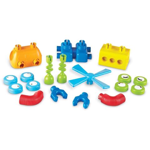 Learning Resources Hai sa construim - 1, 2, 3  Robotel colorat