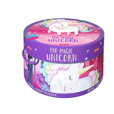 Sassi Puzzle (30 piese) cu carte - Unicorn