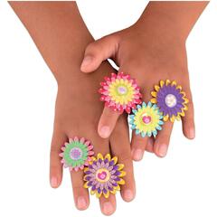 Set creativ - Inele cu floricele