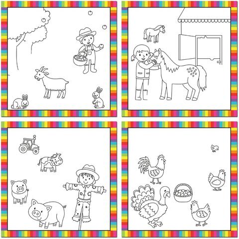 Galt Prima mea carticica Water Magic - Animalutele de la ferma