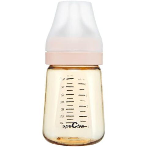 SPECTRA Biberon anticolici premium cu tetina S, galben (160 ml)