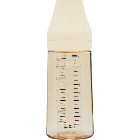 SPECTRA Biberon anticolici premium cu tetina S, galben (260 ml)