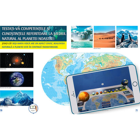 Corint Atlas geografic scolar. Cunoasterea Terrei prin realitatea augmentata