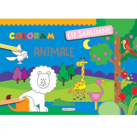 GIRASOL Coloram cu sabloane - Animale