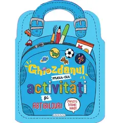 Ghiozdanul meu cu activitati si abtibilduri pentru baieti