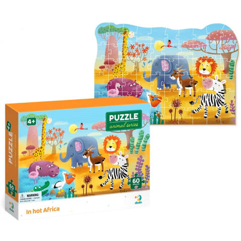 Dodo Puzzle - Minunatele animalute din Africa ( 60 piese)
